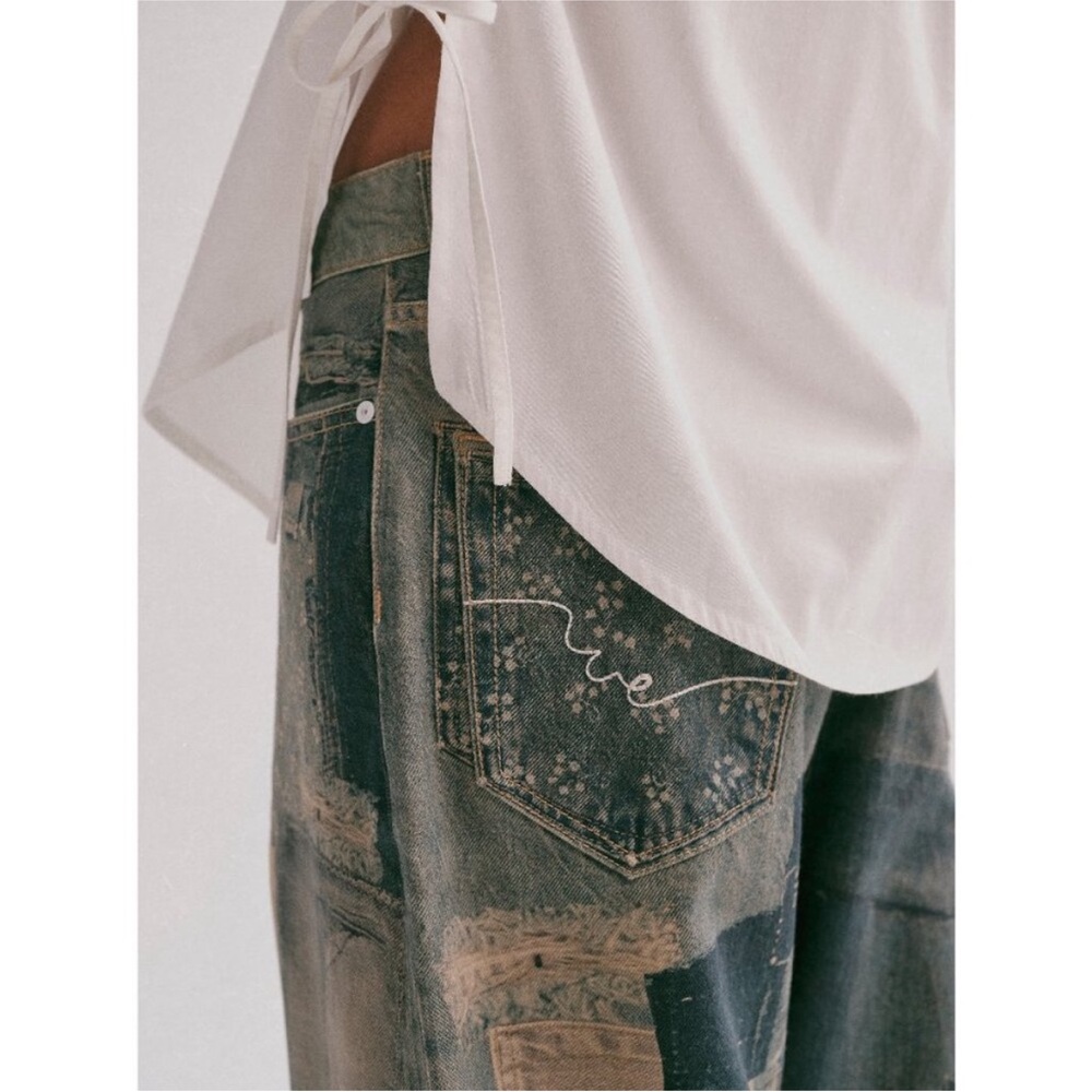 We the Free Illusions Printed Patchwork Relaxed J… - image 4